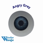 630300 - Eyes : Polyglass ogen  Angry Grey 