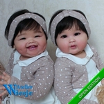 300360 - Dollkit 28  -  Twin - Lin Lin + Min Min - € 299,00 Prijs Reductie